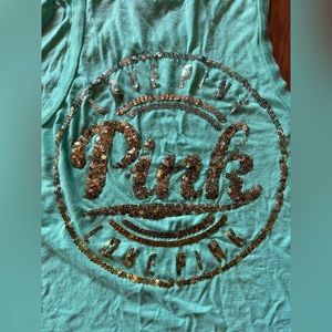 Victoria’s Secret PINK sequin tank top size Medium